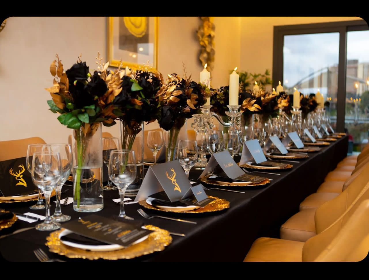 Elegant dining table setup